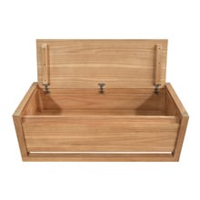 Malik Mindi Wood Storage Ottoman